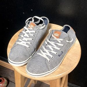 vans navy with leather.